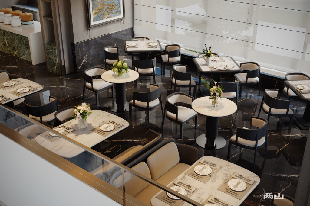 17-餐厅-主用餐区俯视-1024x682 晚风轻奢酒店