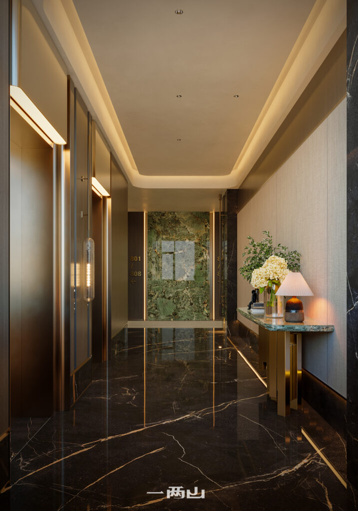 18-走廊电梯间-717x1024 晚风轻奢酒店
